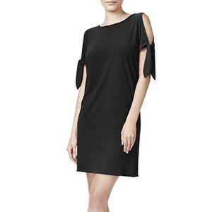 BAR III tie sleeve, cold shoulder shift dress